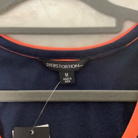 Distortion Surfer Style Tank Top Muscle Shirt Men Medium Island Palm Tree Beach - Picture 4 of 11